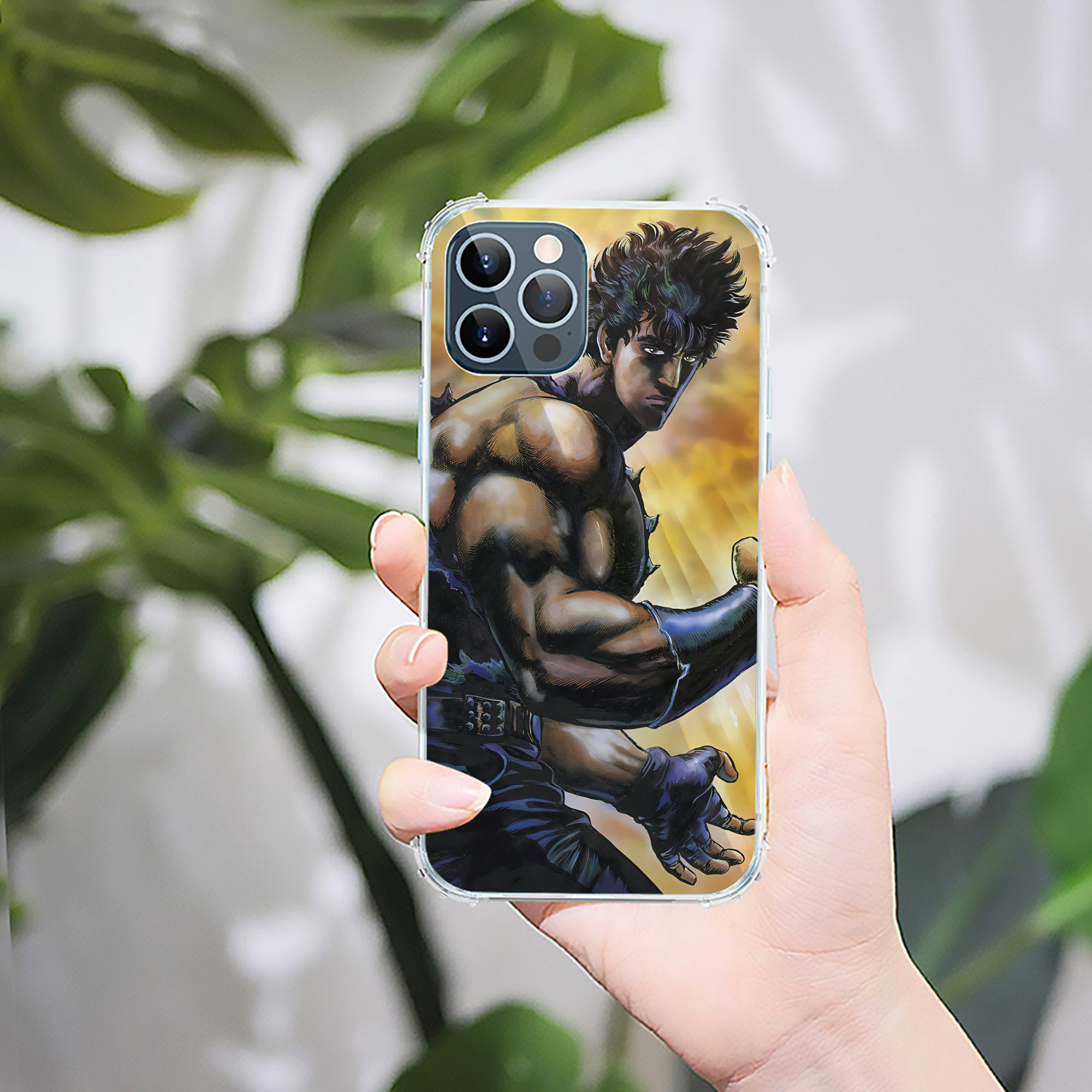 （画像用） 北斗の拳 Fist of the North Star 【iPhone 12シリーズ対応】透明スマホケース（クリアソフトケース）
